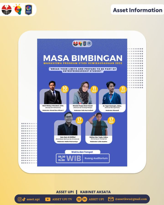 Himpunan Mahasiswa Program Studi S1 Kewirausahaan Mengadakan Masa Bimbingan (MABIM) pada Kegiatan Masa Orientasi Kampus dan Kuliah Umum (MOKAKU) Tahun 2022 Himpunan Mahasiswa Program Studi S1 Kewirausahaan Mengadakan Masa Bimbingan (MABIM) pada Kegiatan Masa Orientasi Kampus dan Kuliah Umum (MOKAKU) Tahun 2022