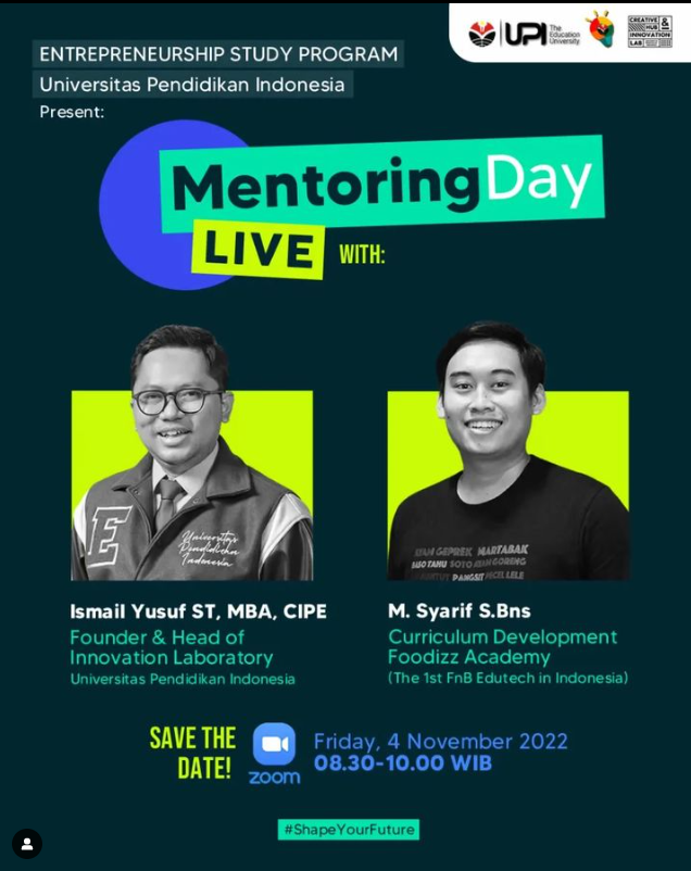 Mata Kuliah Mentoring Bisnis Mengadakan Kegiatan “Mentoring Day” dengan Narasumber dari “Foodizz Academy