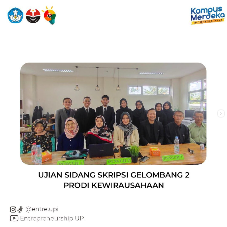 Program Studi S1 Kewirausahaan Menyelenggarakan Ujian Sidang Skripsi Gelombang 2 Tahun 2022
