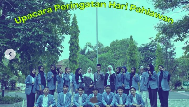 Program Studi S1 Kewirausahaan menjadi Petugas Upacara Hari Pahlawan Tanggal 10 November 2023
