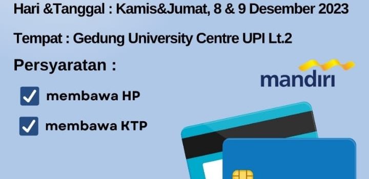 Informasi Pembuatan Rekening Mandiri Mahasiswa MSIB Informasi Pembuatan Rekening Mandiri Mahasiswa MSIB